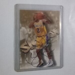 Derek Fisher 1998 Autographics Autographed Basketball Card
